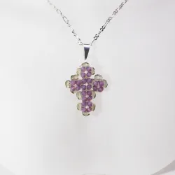 Pendant 40cm - Trevina-Silver Chain - Pendant 40cm - Laiton argenté